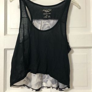 American Eagle flowy crop top